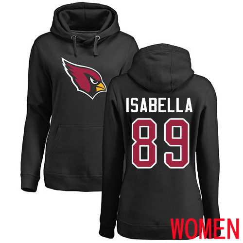 Arizona Cardinals Black Women Andy Isabella Name And Number Logo NFL Football 89 Pullover Hoodie Sweatshirts